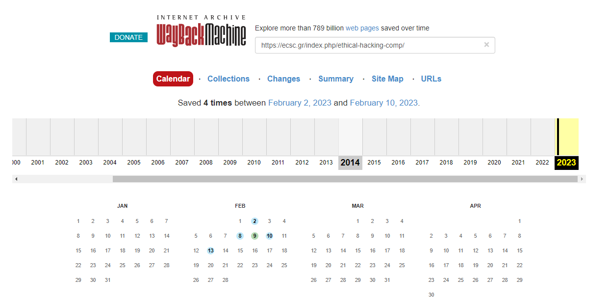wayback machine captures
